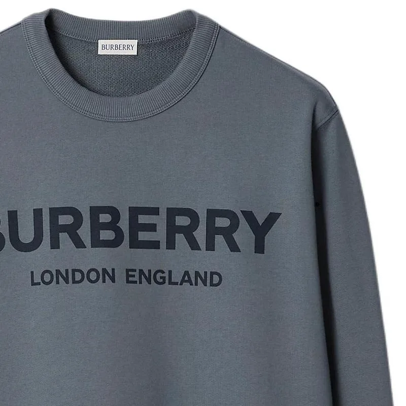 Толстовка Burberry мужская с круглым вырезом, стиль главной улицы, Carbon синий — фото 3