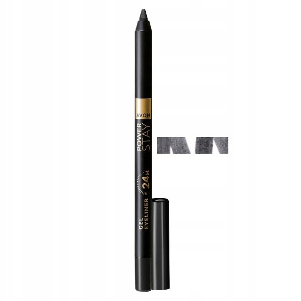 

гелевая подводка для глаз AVON 24 часа, стойкая, стальная