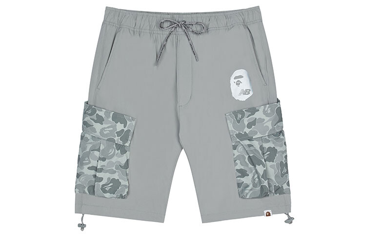 

A Bathing Ape X BAPE повседневные шорты мужские серые New Balance, серый