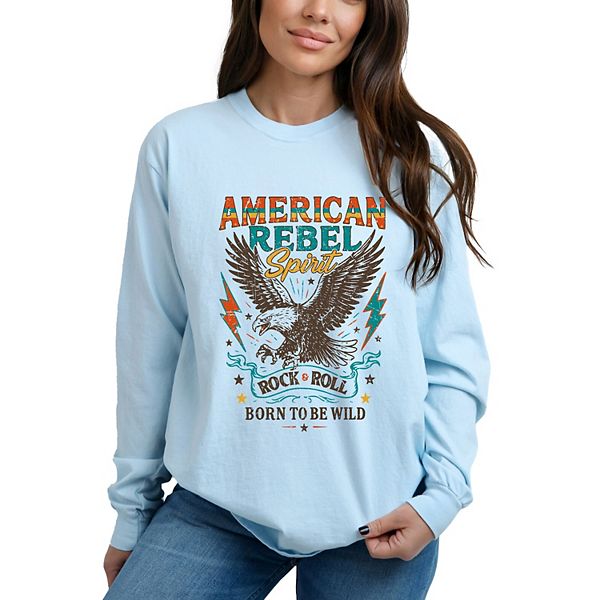 

Футболка American rebel spirit с длинным рукавом, эффектом поношенности и окрашенная в стиле garment dyed Simply Sage Market, Chambray, Зеленый, Футболка American rebel spirit с длинным рукавом, эффектом поношенности и окрашенная в стиле garment dyed Simp