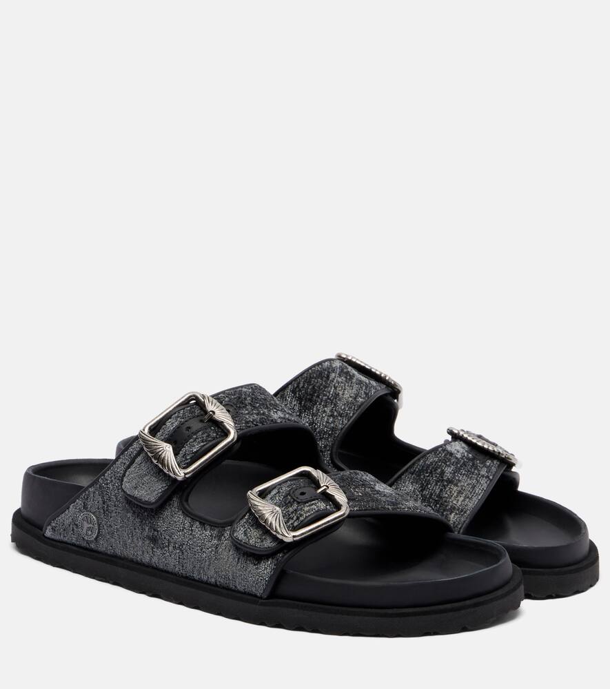 Аризона бархатные сандалии Birkenstock 1774, Black