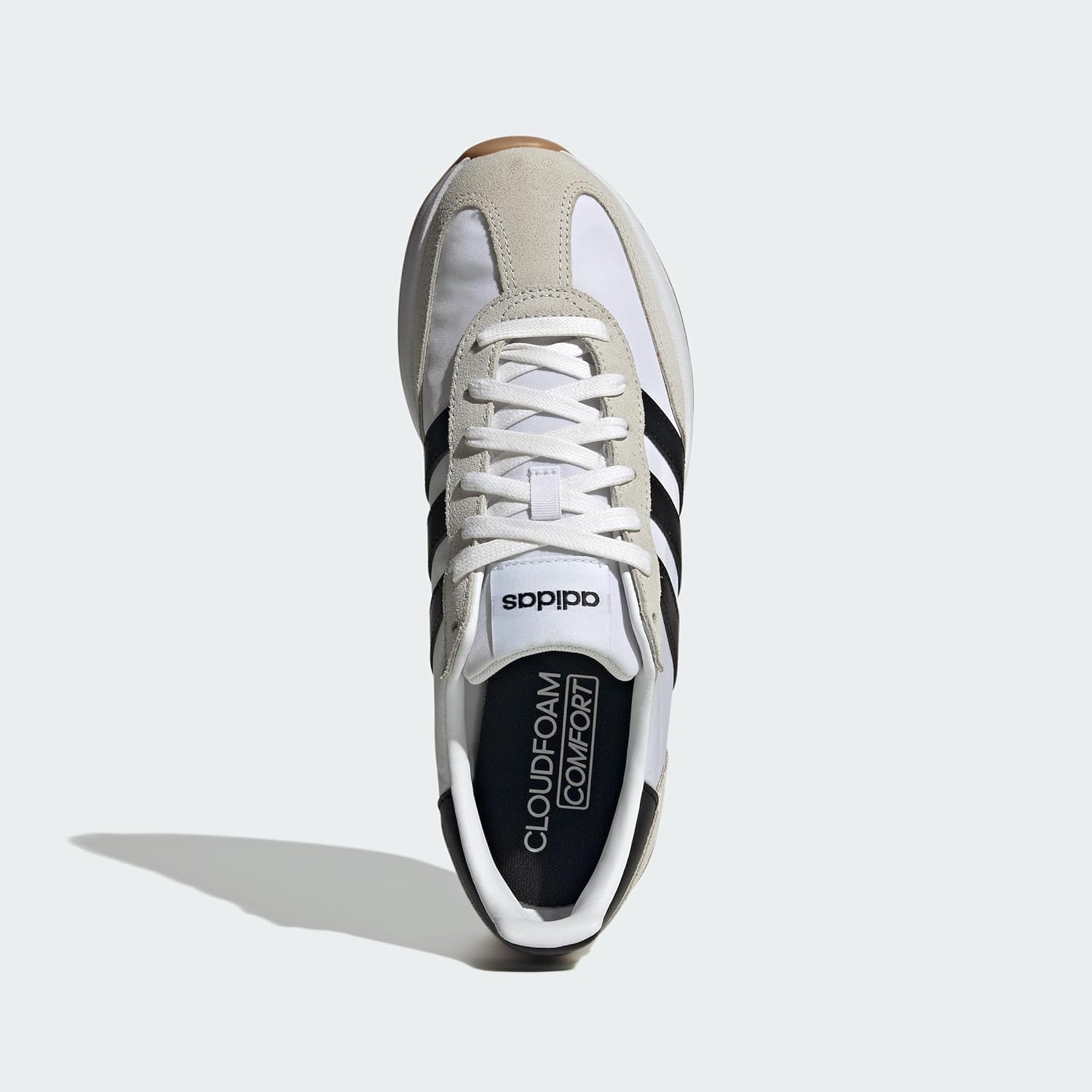 Мужские кроссовки для бега adidas Run 72, белый/черный/серый — фото 3