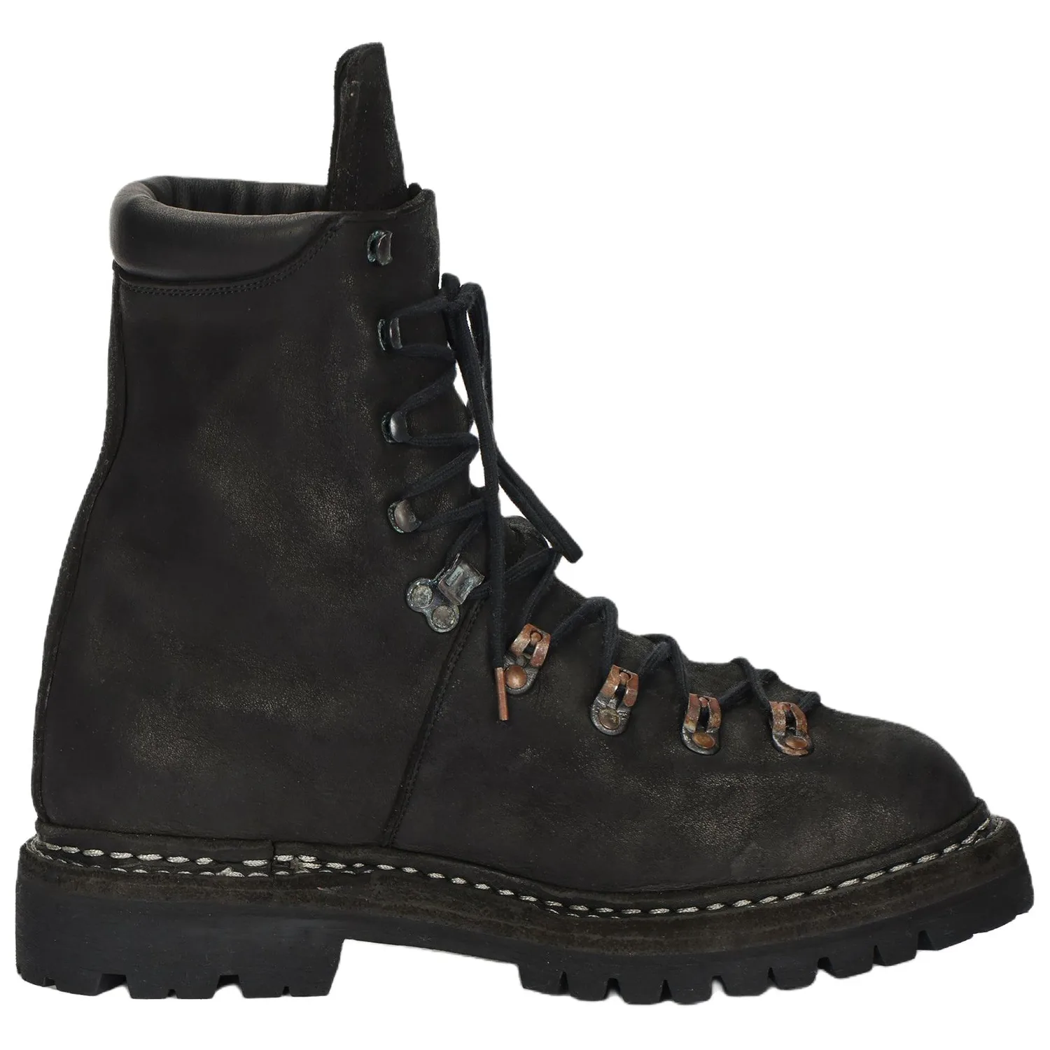GUIDI Кожаные треккинговые ботинки мужские черные — фото 3