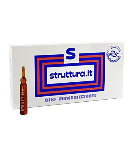 Минерализующее структурное масло для волос в ампулах, 30 шт. Struttura