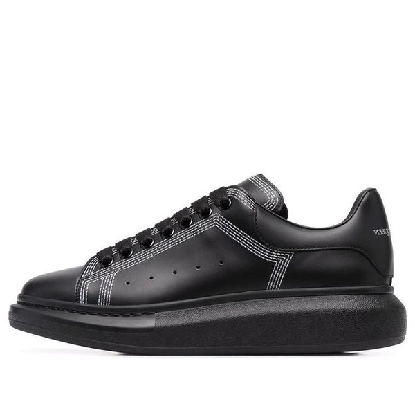 

Кроссовки oversized sneaker 'embroidered black silver' Alexander Mcqueen, черный