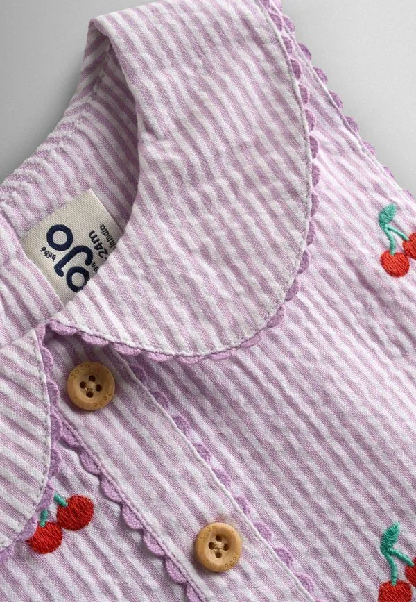 Платье повседневное без рукавов, прямого кроя, с воротником Jojo Maman Bébé, Purple — фото 3