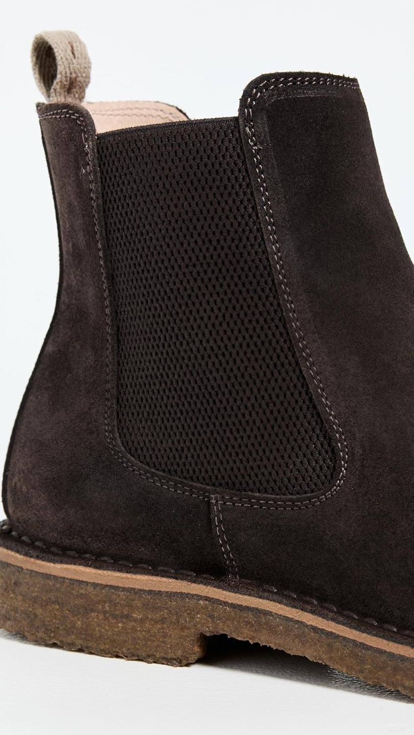 Мужские ботинки челси Astorflex Bitflex из замши с креповой подошвой, Dark Chestnut — фото 4