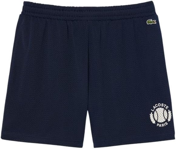 Lacoste мужские шорты Relaxed Fit с принтом Tennis, Navy Blue — фото 4