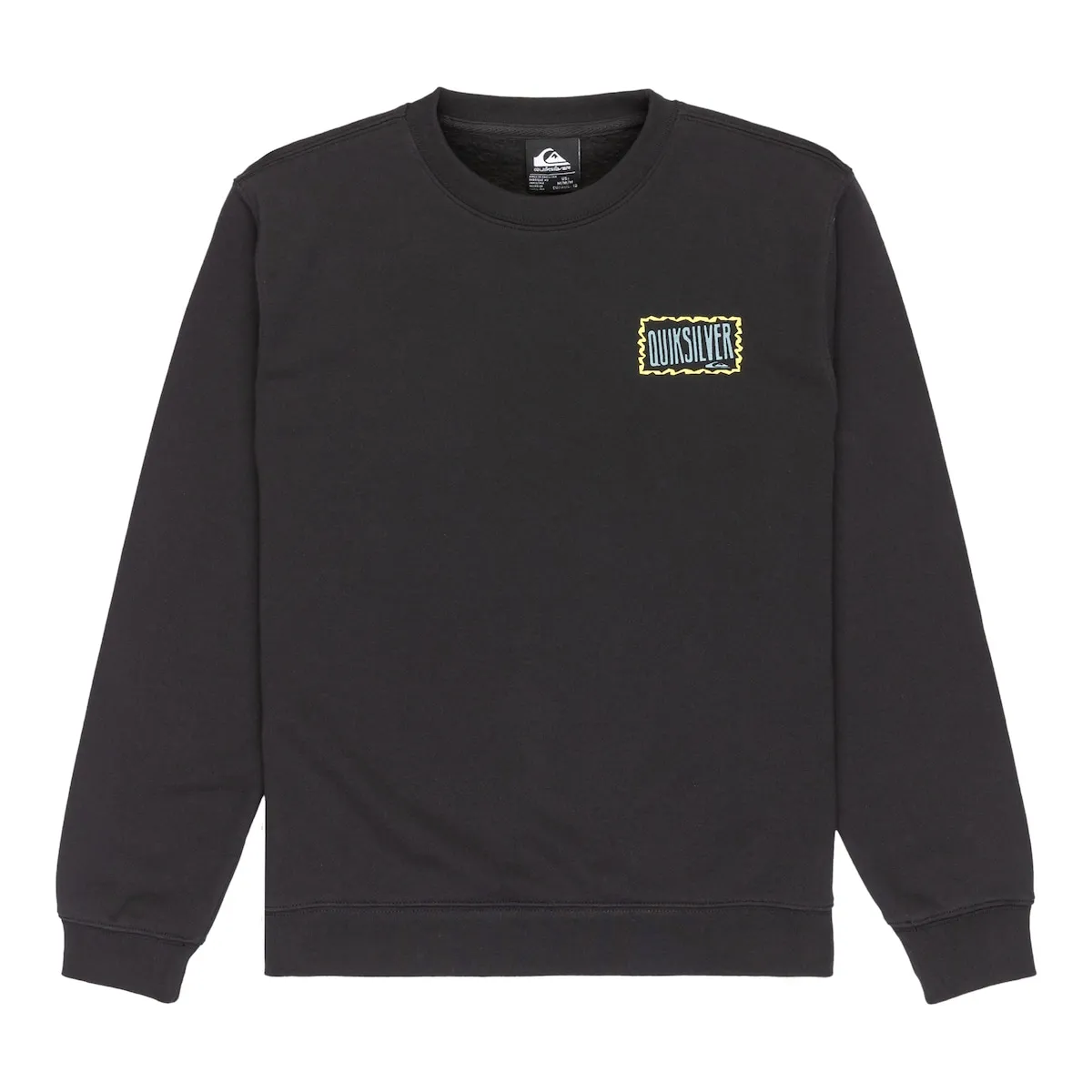 

Детская флисовая кофта с принтом Quiksilver, черный