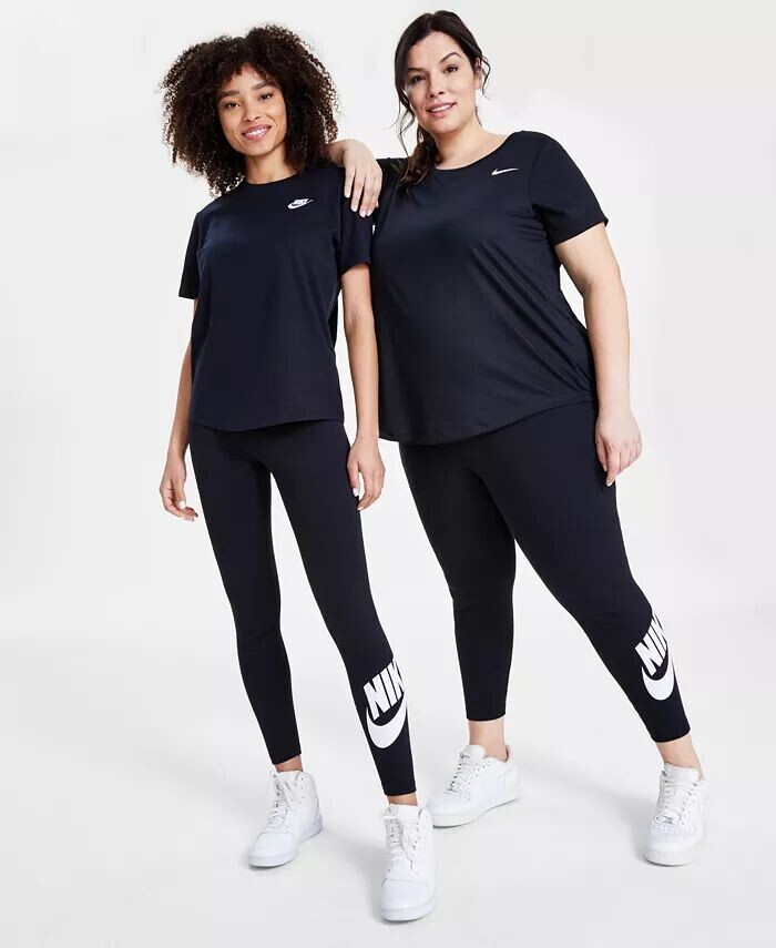 

Женская женская футболка с логотипом Active Dri-FIT, спортивная одежда Classics, леггинсы с рисунком с высокой талией и беговые кроссовки Revolution 7 от Finish Line Nike, мультиколор