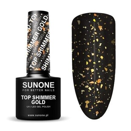 

Top Shimmer Gold Hybrid Top Coat 5g Sunone Assorted