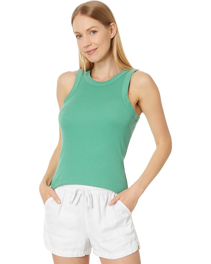

Майка Madewell Supima Rib Cutaway Tank, цвет Dusty Verdigris