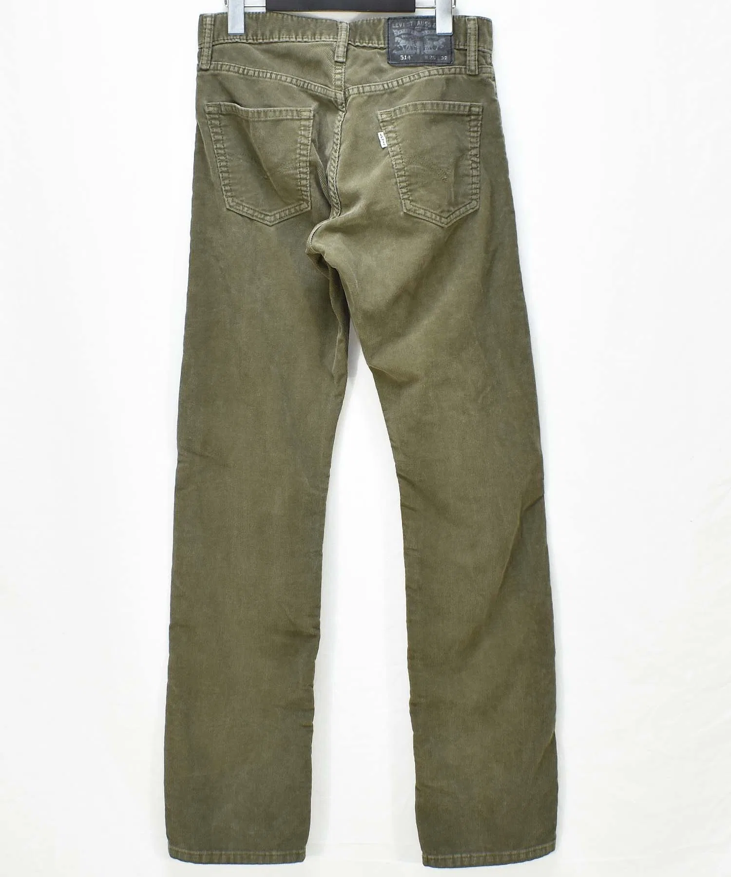 Мужские/женские вельветовые брюки Levi's 514 хаки — фото 3