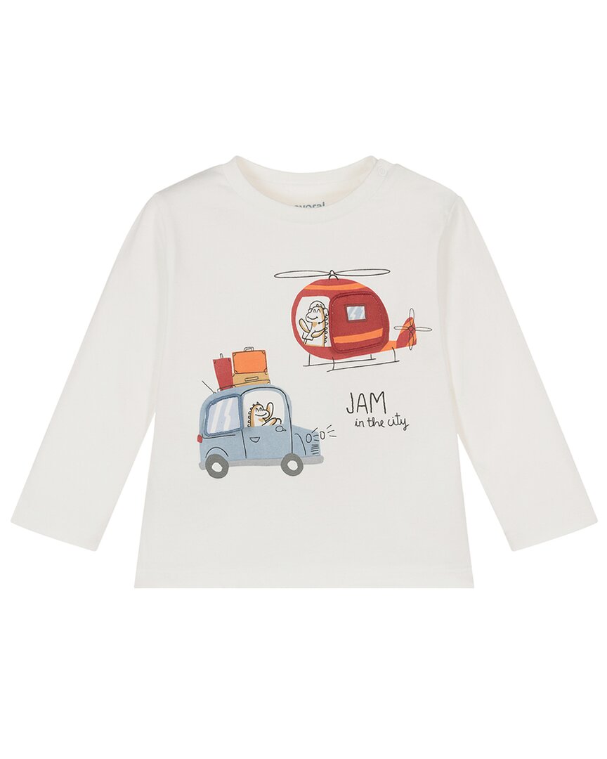 

Майорал Транспорт Графическая футболка Mayoral, слоновая кость