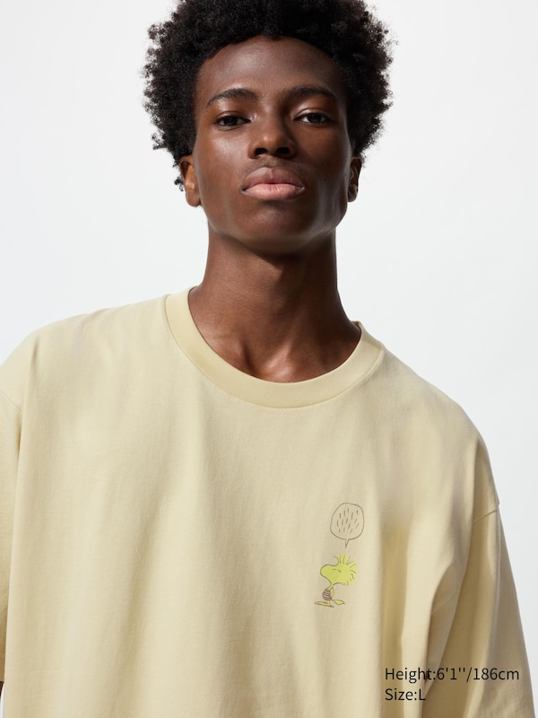 Футболка UT с графикой Peanuts Uniqlo, 41 yellow — фото 2