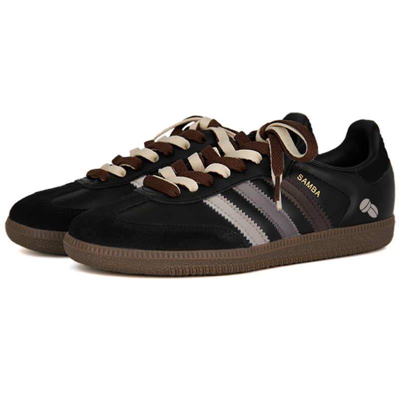 Adidas Originals SAMBA OG Bei Mei минималистичные износостойкие низкие немецкие армейские кроссовки унисекс Black Coffee — фото 4