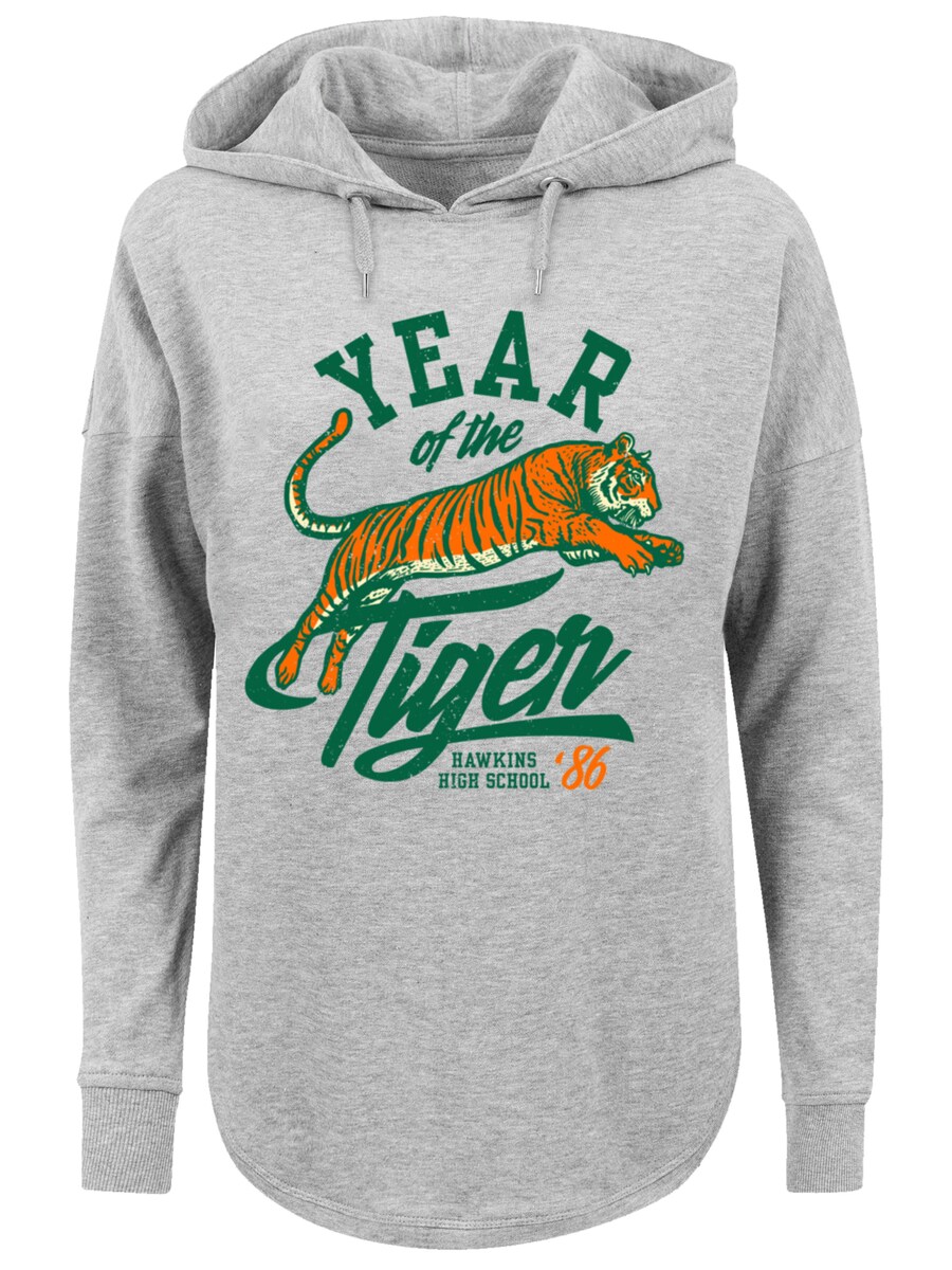 

Толстовка F4NT4STIC Stranger Things Hawkins Year of The Tiger 86 Netflix TV Series, mottled grey