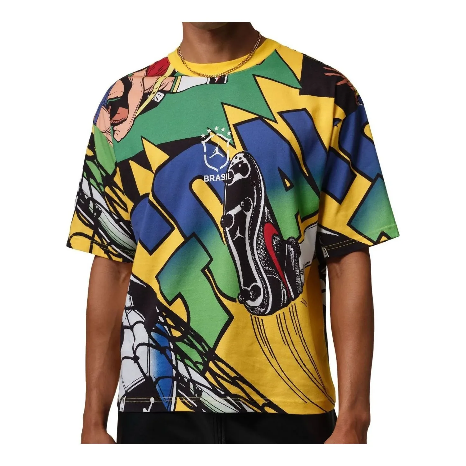 Футболка Air Jordan Essentials Boxy 'Varsity Maize', мультиколор