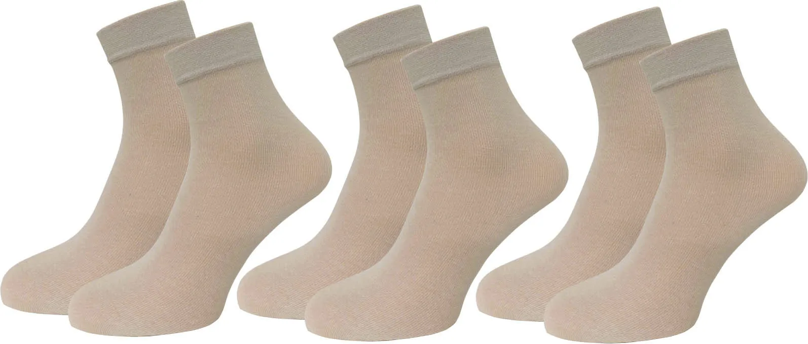

Носки Janastyle тонкие "Носки Cotton-Feeling" (3 пары), универсальный размер, бежевый