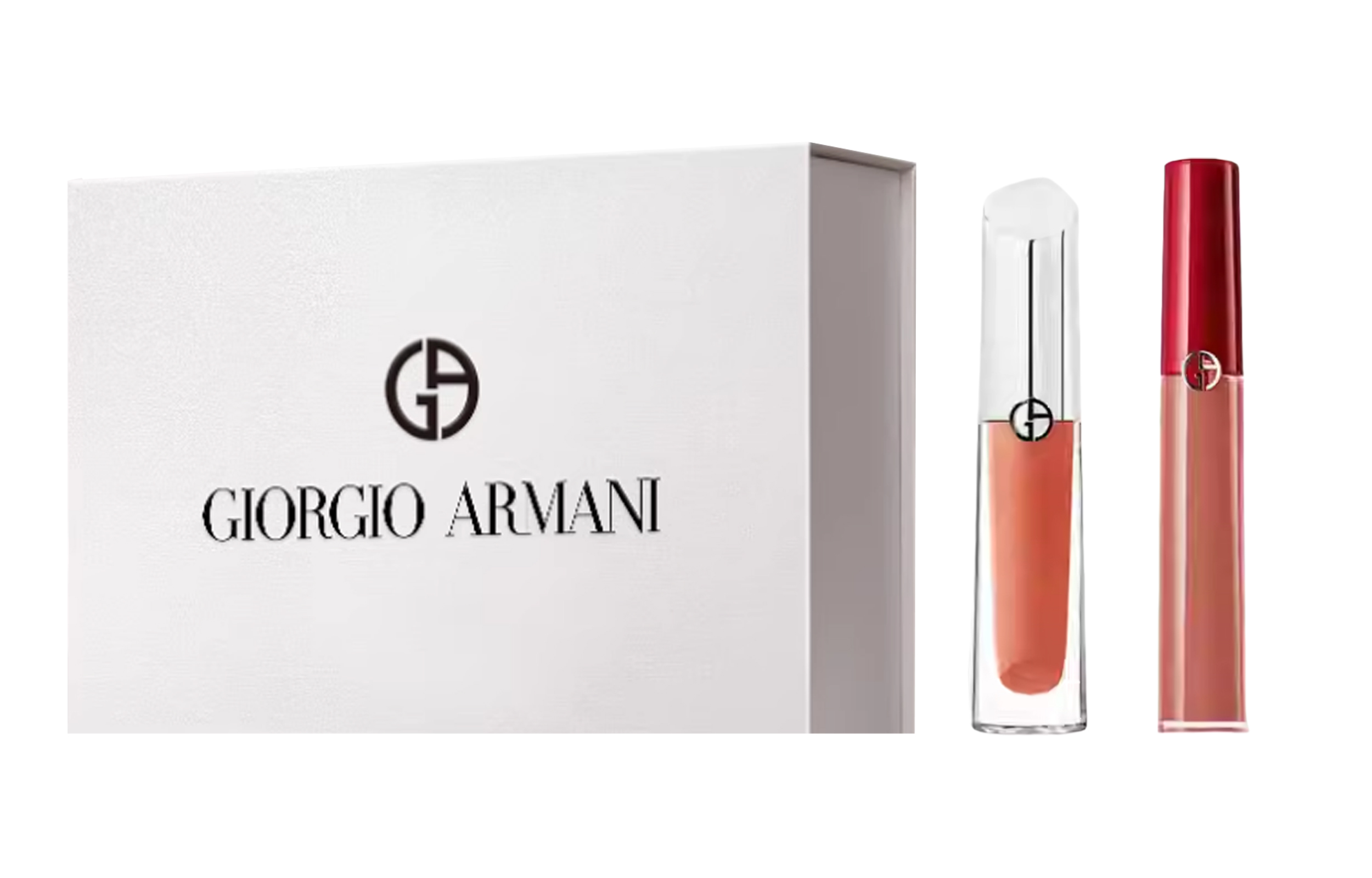 GIORGIO ARMANI Набор для макияжа silver tube lip mirror box с легко растушевывающимся тоном 3.5ml+6.5ml — фото 3