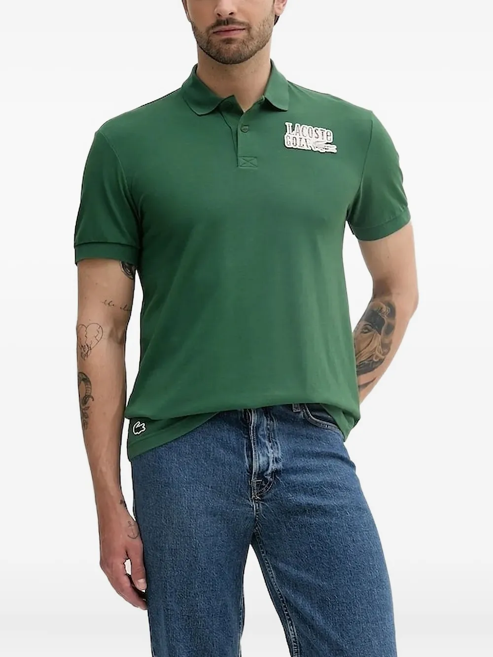

Рубашка поло с нашивкой Lacoste, зеленый