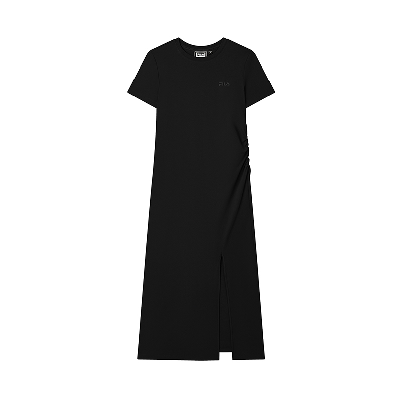 

FILA Оригинальное платье с короткими рукавами для женщин Jet Black