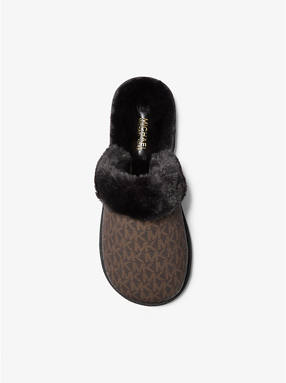 Логотип Liddy и тапочки из искусственного меха Michael Kors, мультиколор — фото 3