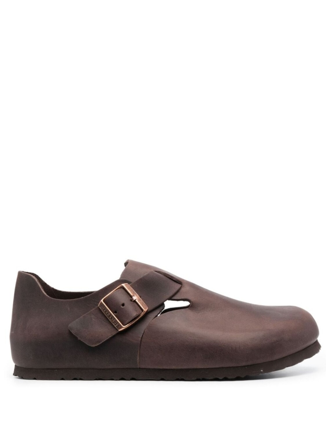 Birkenstock лоферы London с закругленным носком, коричневый