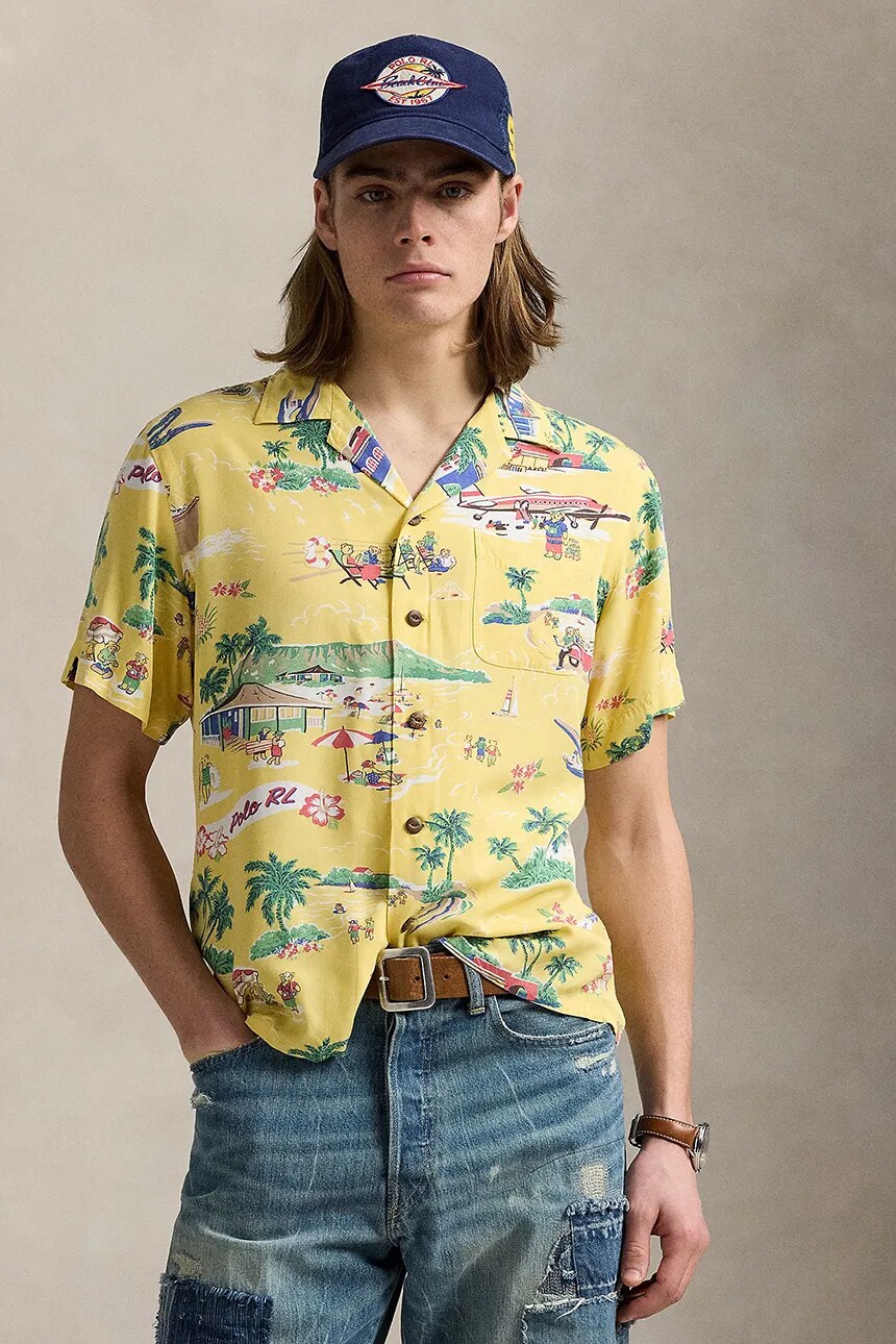 

Рубашка Polo Ralph Lauren, желтый