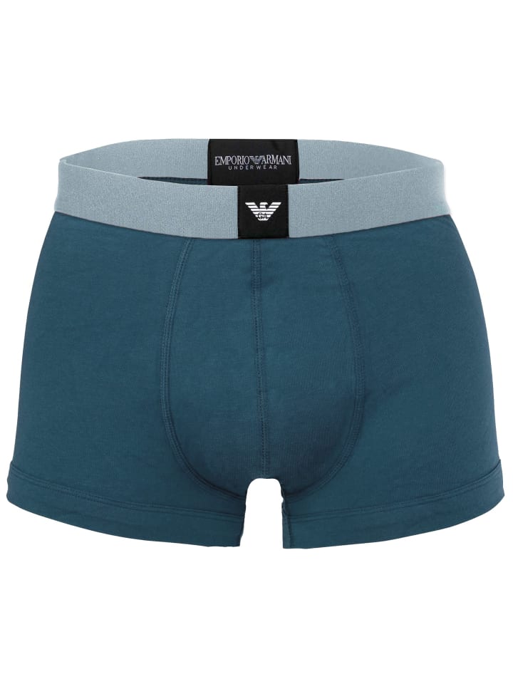 Emporio Armani Комплект из 3 боксерских трусов, цвет: черный/бензиновый/белый — фото 4