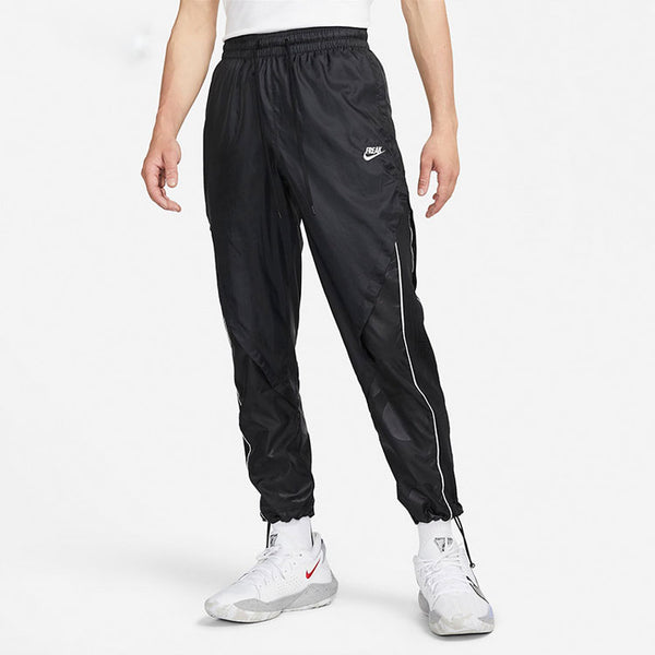 Брюки men's lwt track pant casual sports lacing woven long pants/trousers autumn black Nike, черный — фото 4