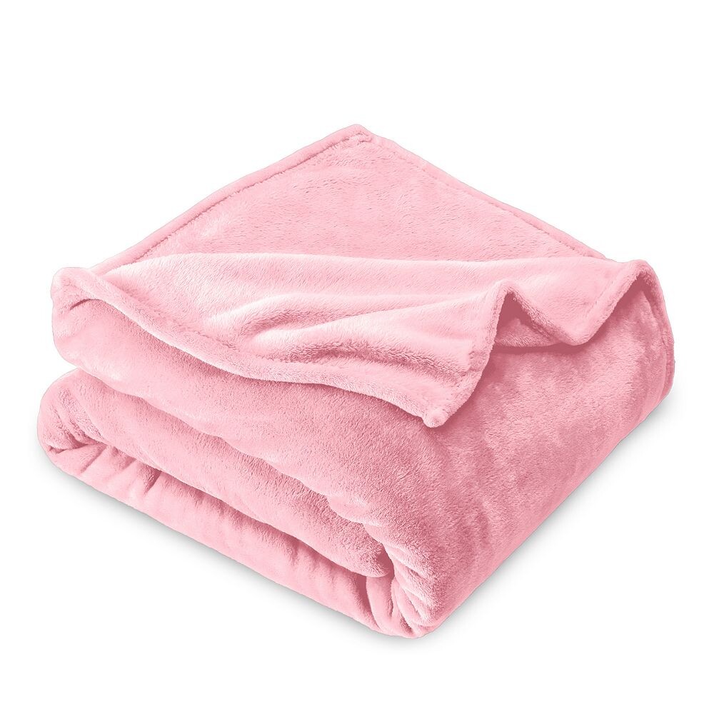 

Легкое флисовое одеяло Bare Home из микроплюша, цвет Light Pink