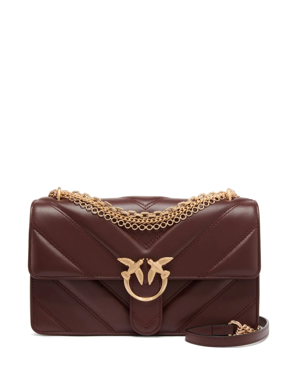 

Сумка на плечо Medium Love Bag One стеганая Pinko, красный