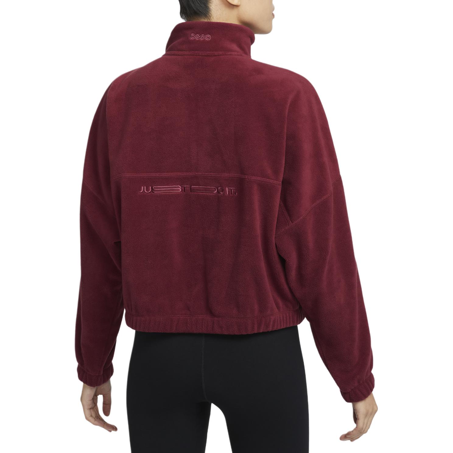 Nike POLAR ONE TF HZ TOP Толстовка Женская Бордо — фото 4