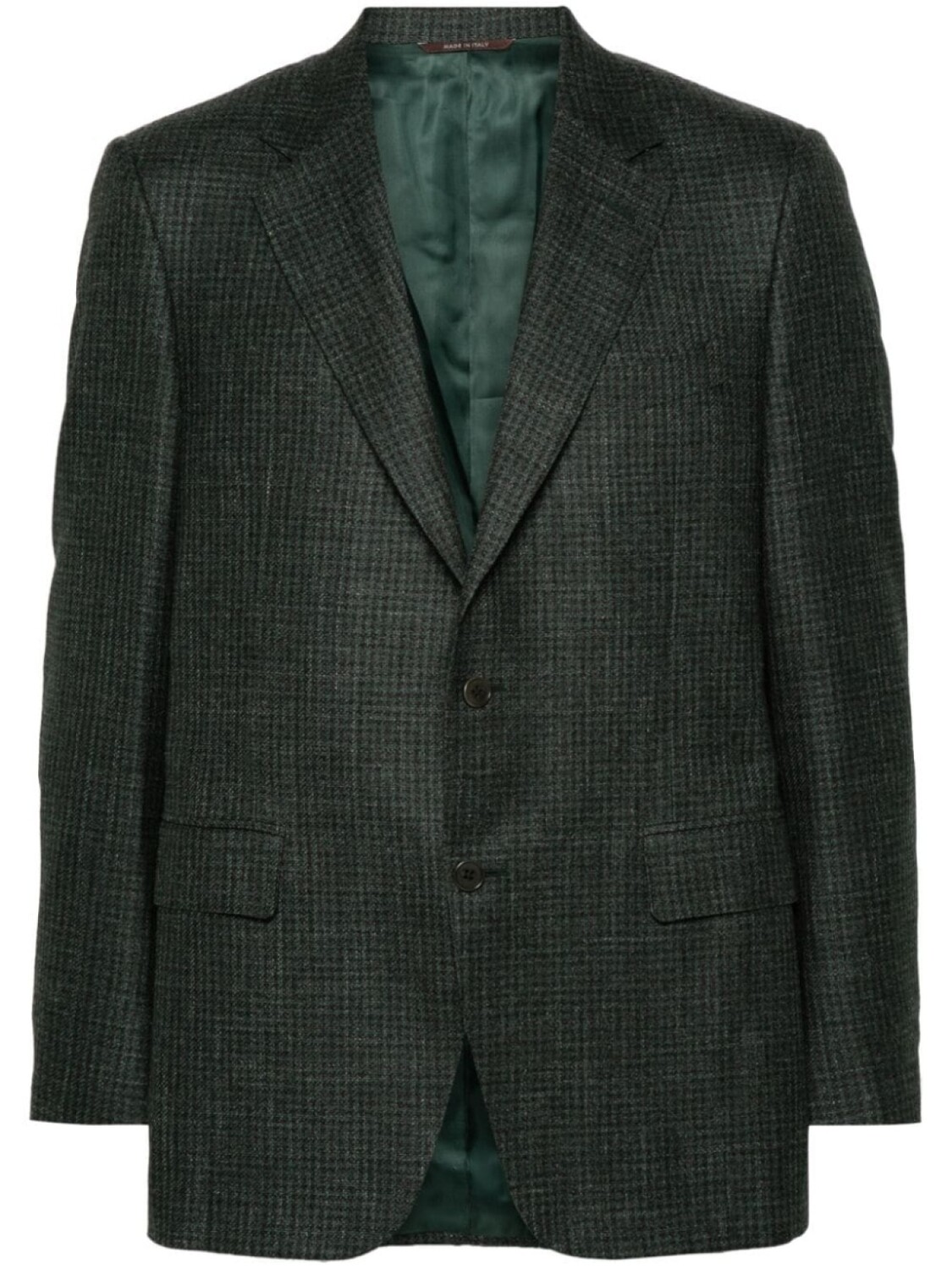 

Canali пиджак в клетку Prince of Wales, зеленый