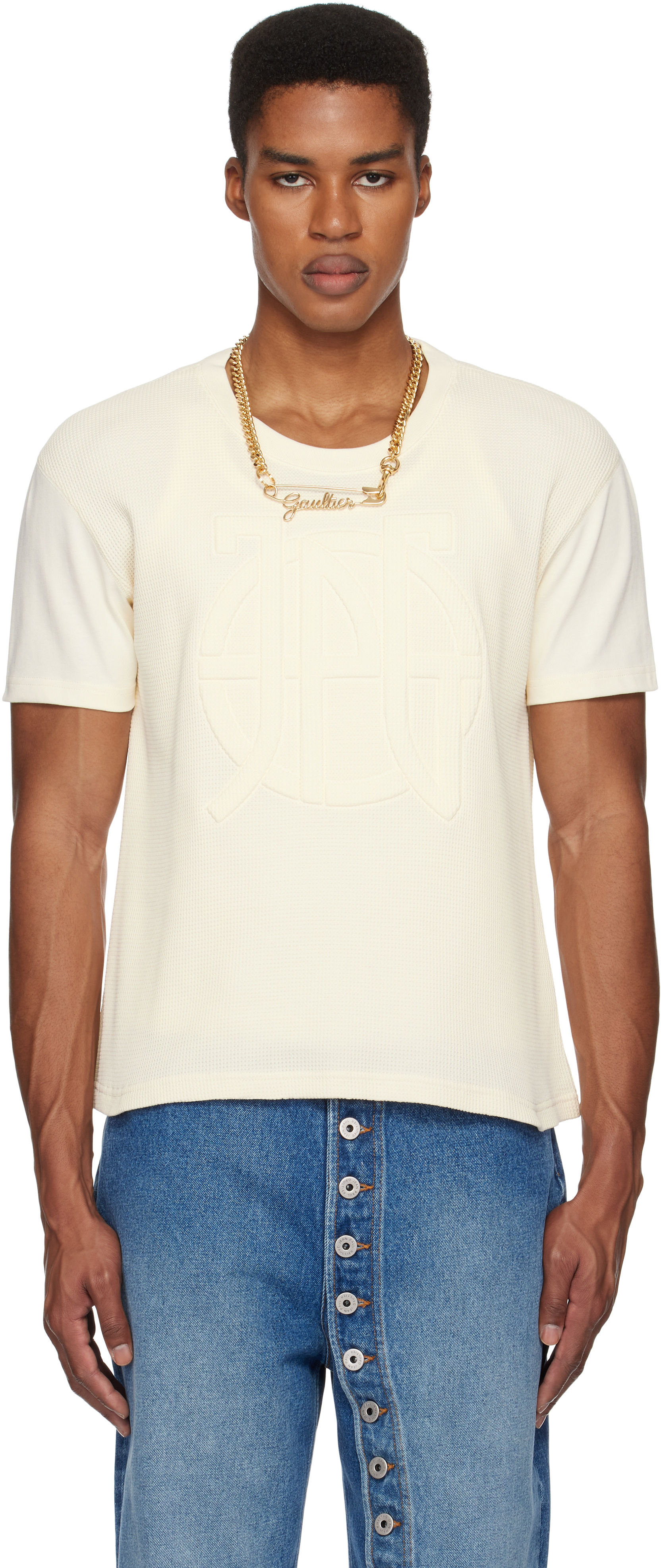 

Футболка Off-White «The Oversized JPG» Jean Paul Gaultier