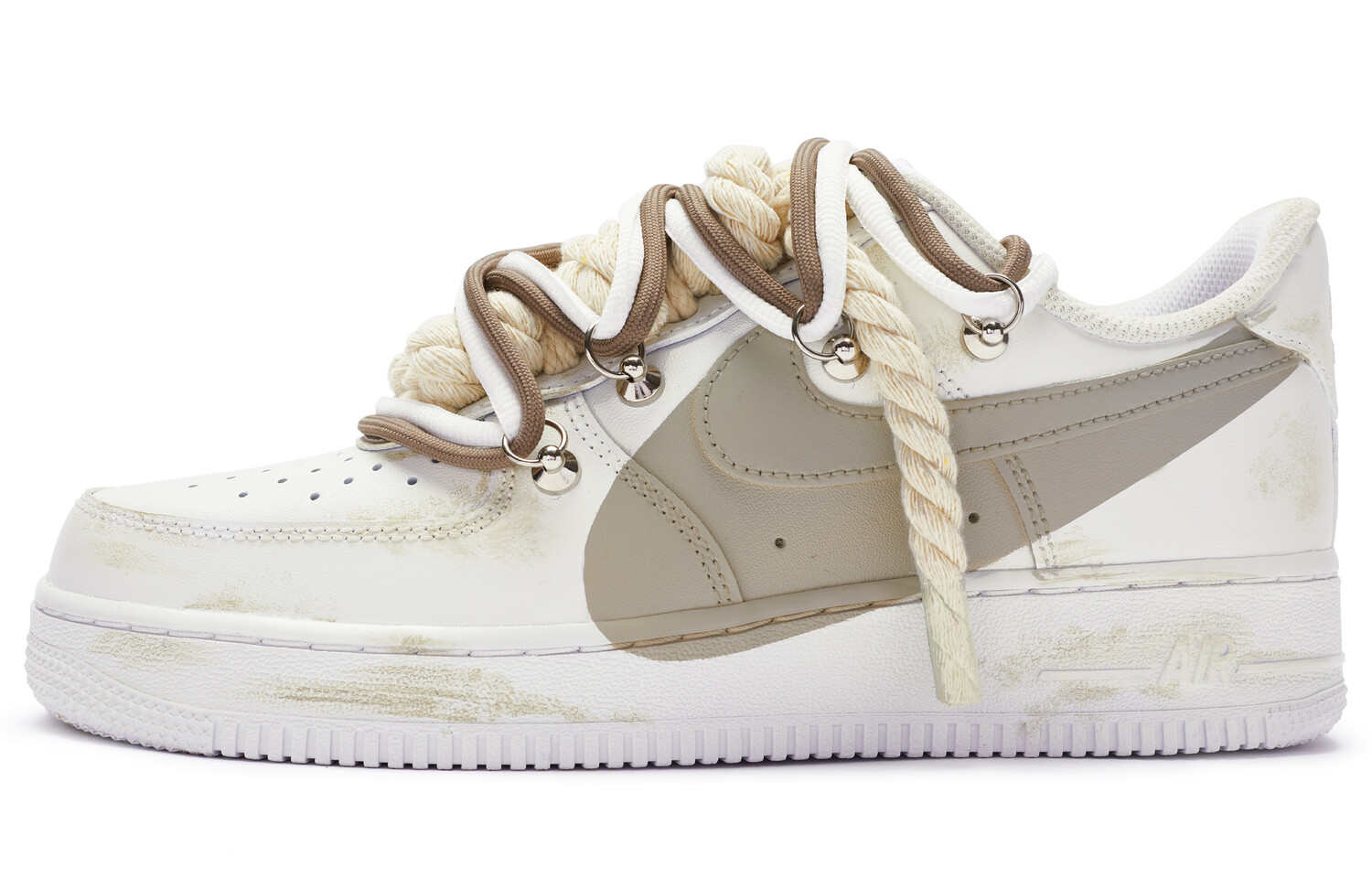 

Кроссовки Nike Air Force 1 Skateboard Shoes Men Low-Top White/Khaki