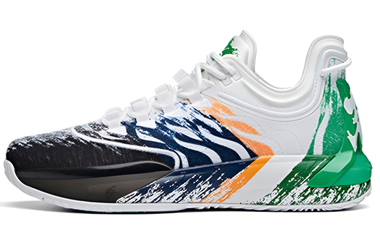 

ANTA GH1 Gordon Hayward амортизирующие противоскользящие и износостойкие низкие баскетбольные кроссовки мужские черно-бело-зеленые