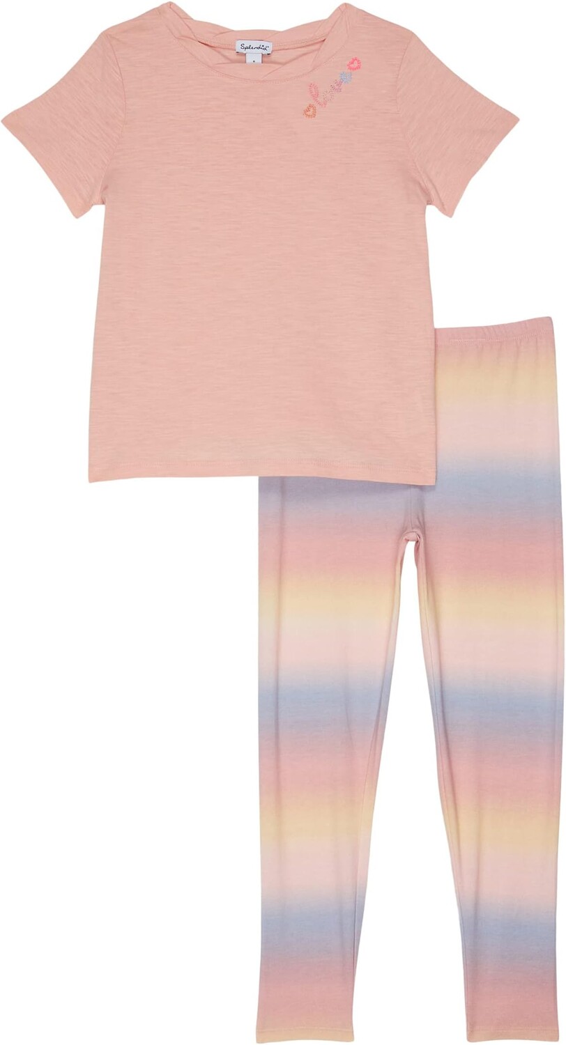 

Детский набор Splendid Littles Ombre Spray Leggings Set, цвет Peach Bloosom Ombre