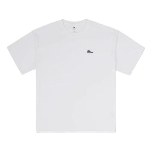 

Футболка Converse Loose Sneaker Patch T-Shirt 'White', белый
