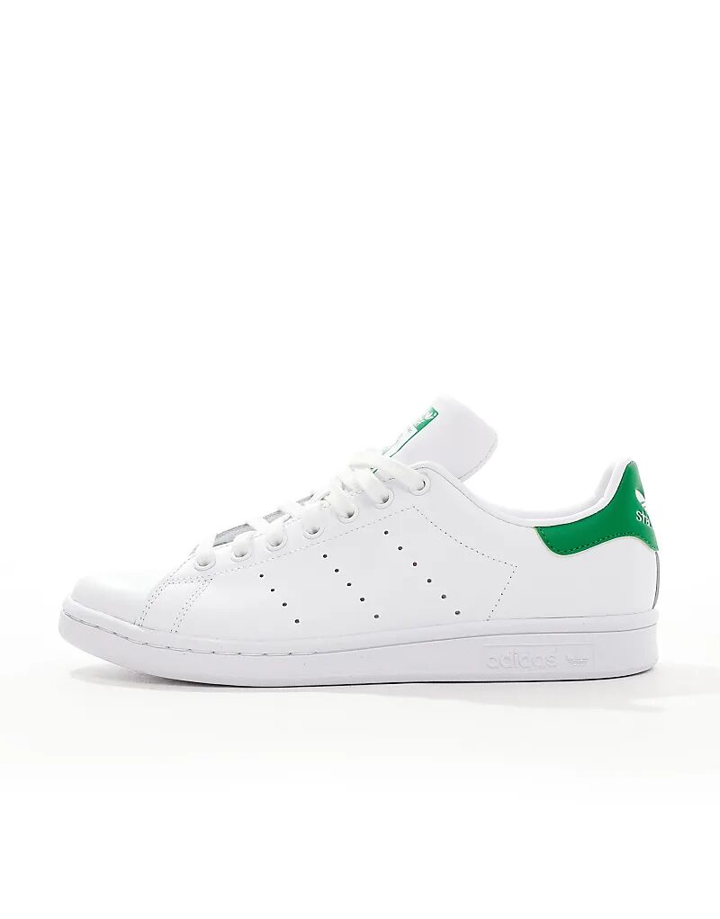 Кроссовки Adidas Originals Stan Smith белого и зеленого цвета — фото 2