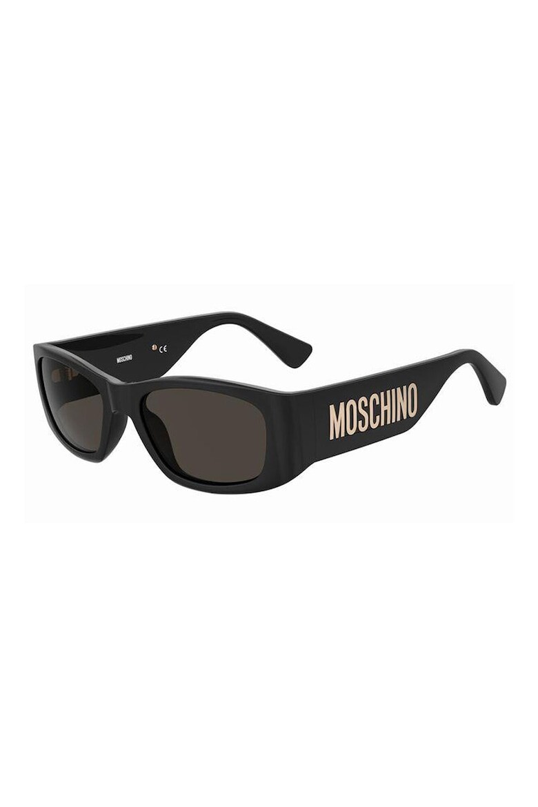 

Прямоугольные солнцезащитные очки с логотипом Moschino, желтый