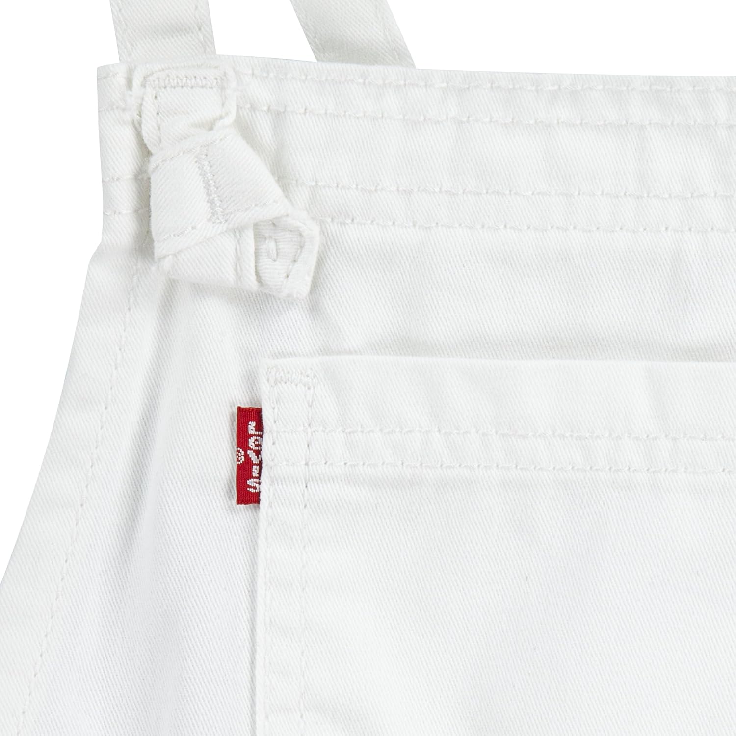 Levi's baby-girls And Baby Denim Shortall, White — фото 3