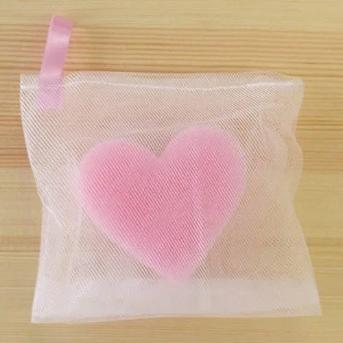 Мочалка для лица Heart Sponge Washing Net, Kokubo Kogyosho, набор 100 шт, 7 г — фото 2