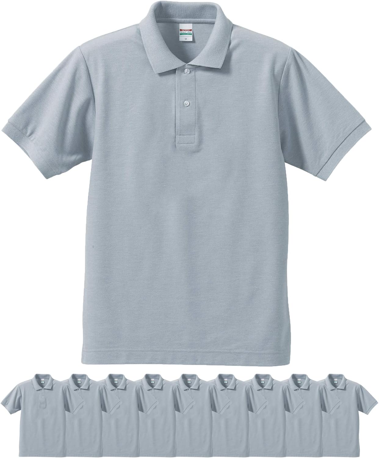 

Мужская поло-рубашка United Athle 505001 Dry Kanoko Utility, 5,3 унции, серый