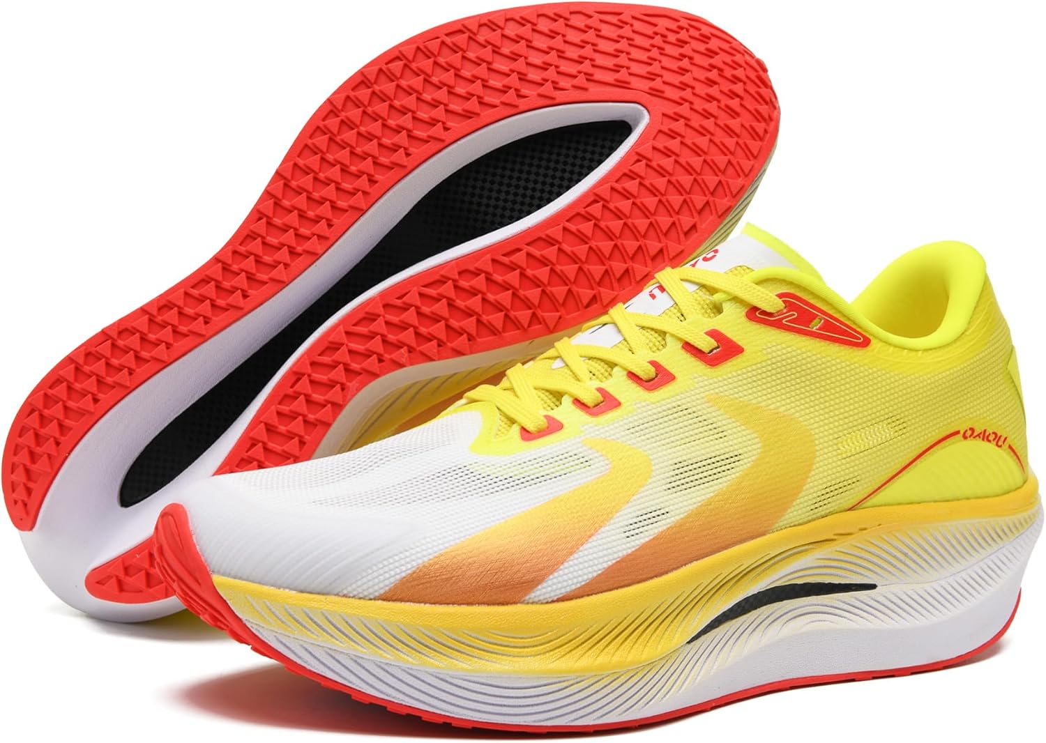 

Зимние спортивные кроссовки для активного отдыха, с сеткой для бега, полностью с карбоновой пластиной, легкие, с амортизацией, для гонок и тренировок, для мужчин и женщин Versleh, желтый