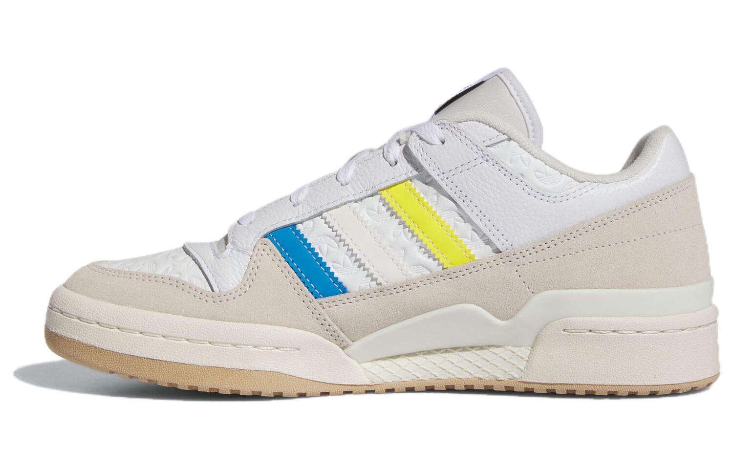 

Кроссовки adidas originals FORUM Skateboarding Shoes Men Low-top Yellow/White/Blue, желтый/белый/синий