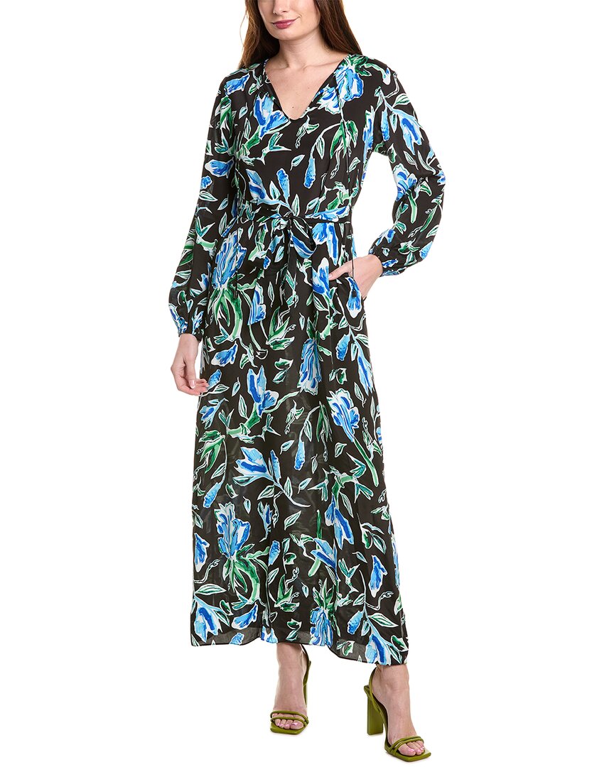 

Платье макси из смесового шелка от Diane von Furstenberg Vandy, черный
