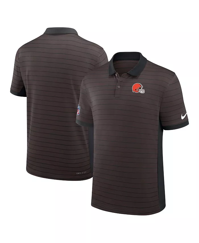 

Мужская коричневая полоска с победной полосой Cleveland Browns Sideline Victory Stripe Performance Polo Nike