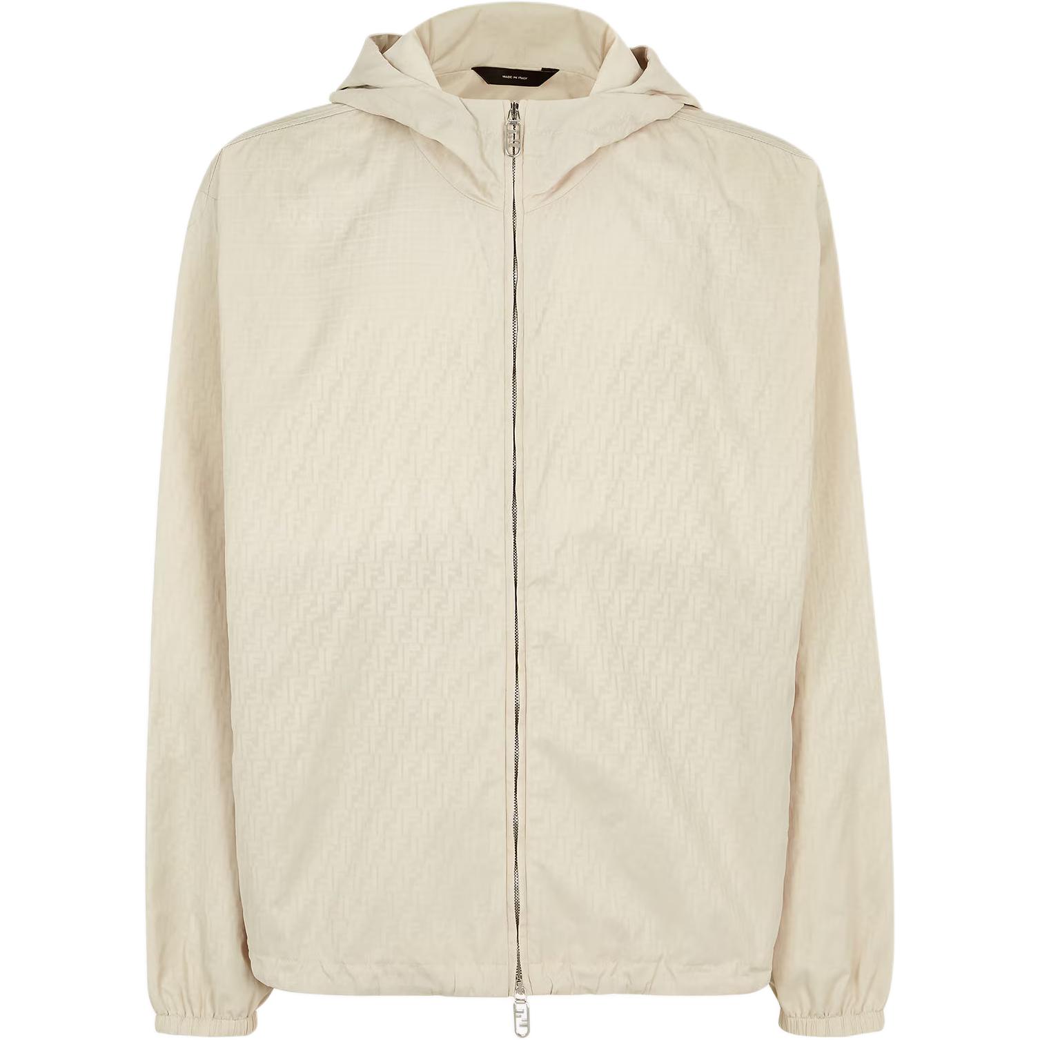 

FENDI Ветровка с капюшоном FF Logo, White